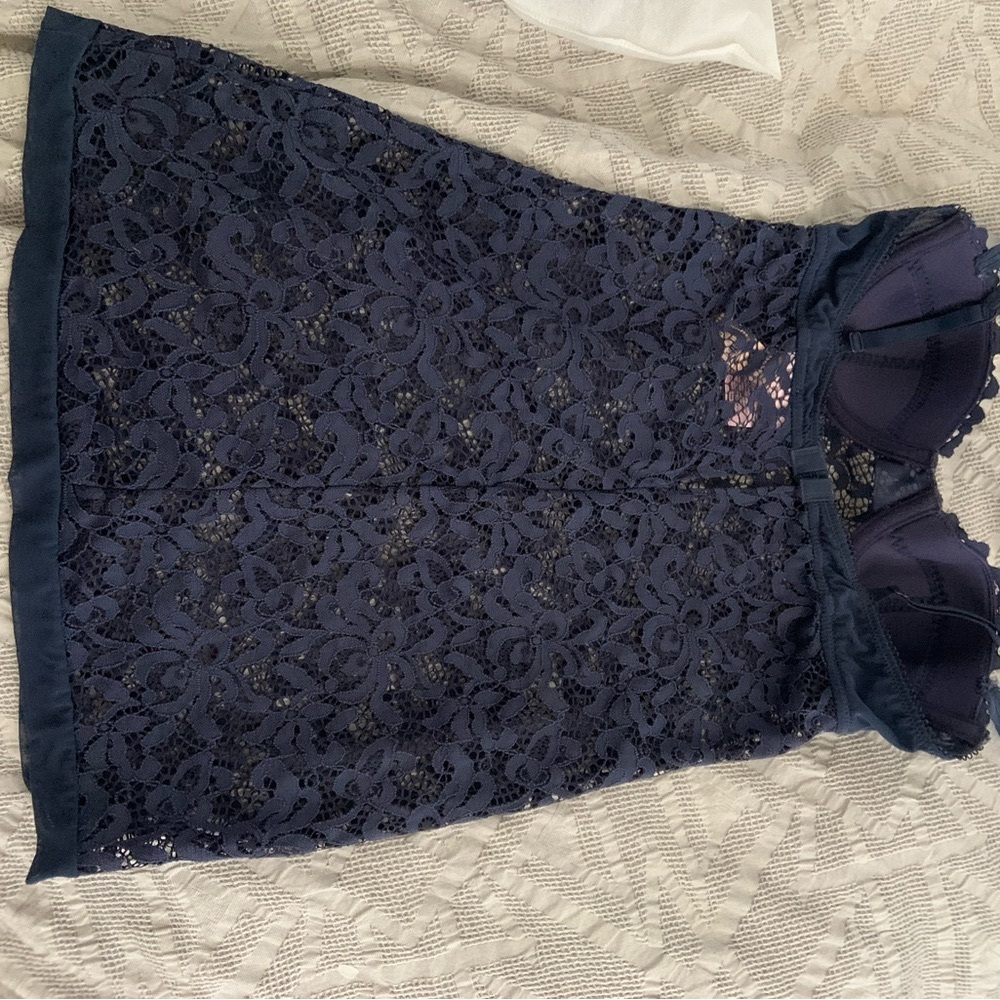 NWT Victoria Secret Sexy Little Things Navy Lace Lingerie NEW